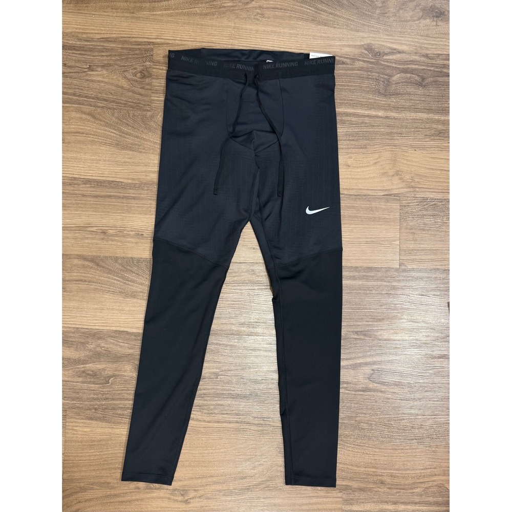 Nike Running Dri-FIT Phenom Elite Tights Mens Small Black Athletic Leggings